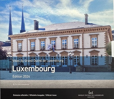 Série Euro de 9 pièces BU dédié à la ville de Luxembourg