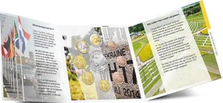 Série Euro de 8 monnaies BU Pays-Bas 2024 dédiée au vol MH17
