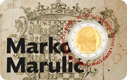 2 € euro commémorative Croatie 2024 consacrée à Marko Marulic  coincard