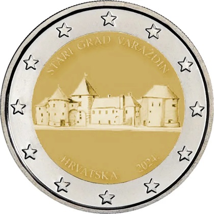 2 € euro commémorative Croatie 2024 consacrée à la ville de Varaždi
