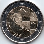 2 euro de la Croatie 2023