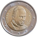 2 euro Vatican Pape François