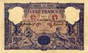 billet de 100 francs bleu et rose 1904