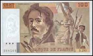 billet de 100 francs Delacroix 1978-1995