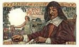 billet de 100 francs Descartes 1942