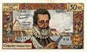 billet de 50 NF nouveaux francs Henri IV 1961
