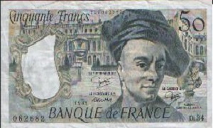 billet de 50 francs Quentin de la tour