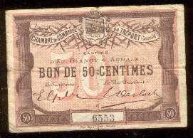 billet de nécéssité de 50 centimes