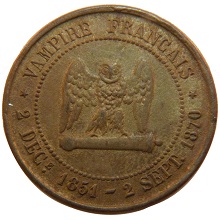 monnaie satirique Napoléon III aigle