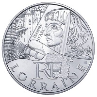 10 euros argent lorraine