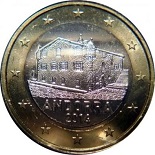 pièce 1 euro andorre 2014