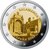 2 euro commémorative 2025 Espagne SALAMANCA,  pour la Vieille ville de Salamanque