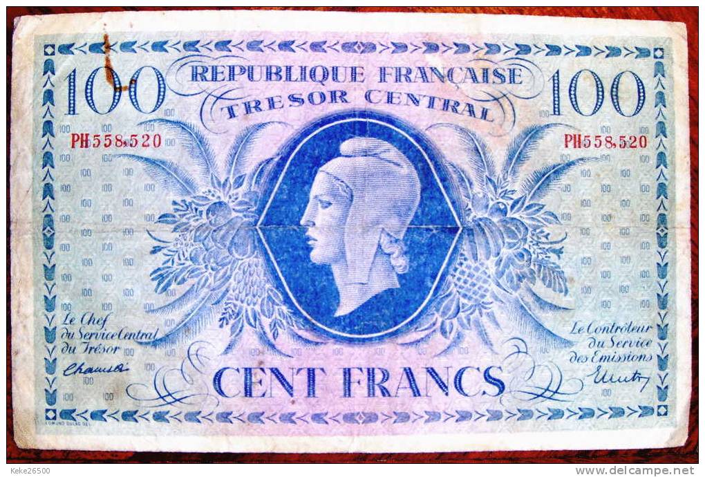 billet du trésor de 100 francs