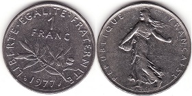 1 franc semeuse 1960-2001