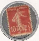 timbre monnaie de 10 centimes