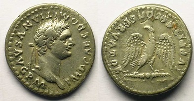 monnaie romaine denier Domitien