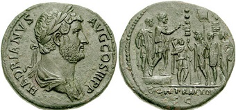 monnaie romaine empereur hadrien