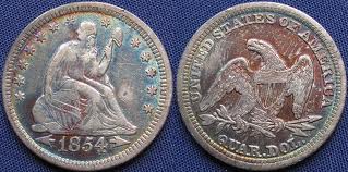quarter dollar 1854